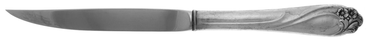 Enchanted Rose (Sterling, 1954) Individual Steak Knife Hollow Handle by International Silver-1