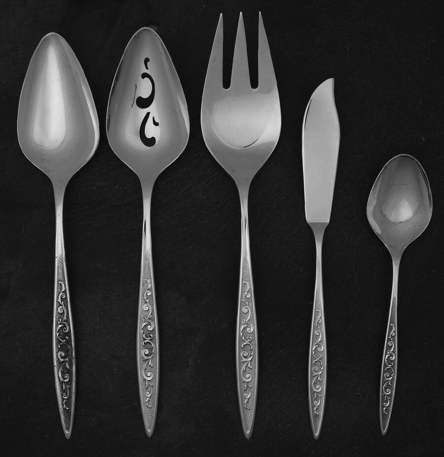 Esperanto (Silverplate, 1967) 5 Piece Hostess Set by International Silver-1