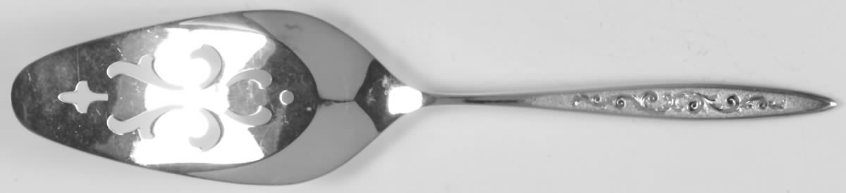 Esperanto (Silverplate, 1967) Solid Pierced Pie Server by International Silver-1