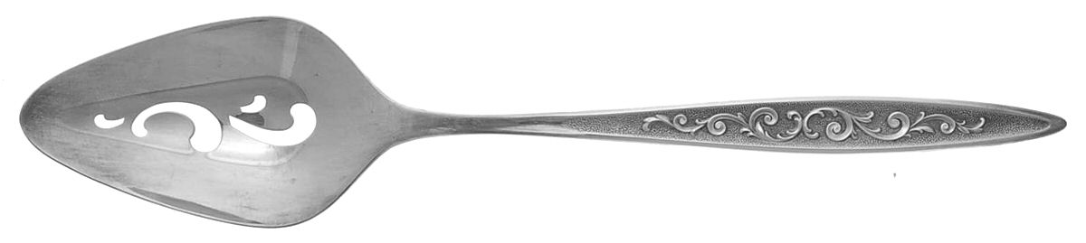 Esperanto (Silverplate, 1967) Pierced Tablespoon (Serving Spoon) by International Silver-1
