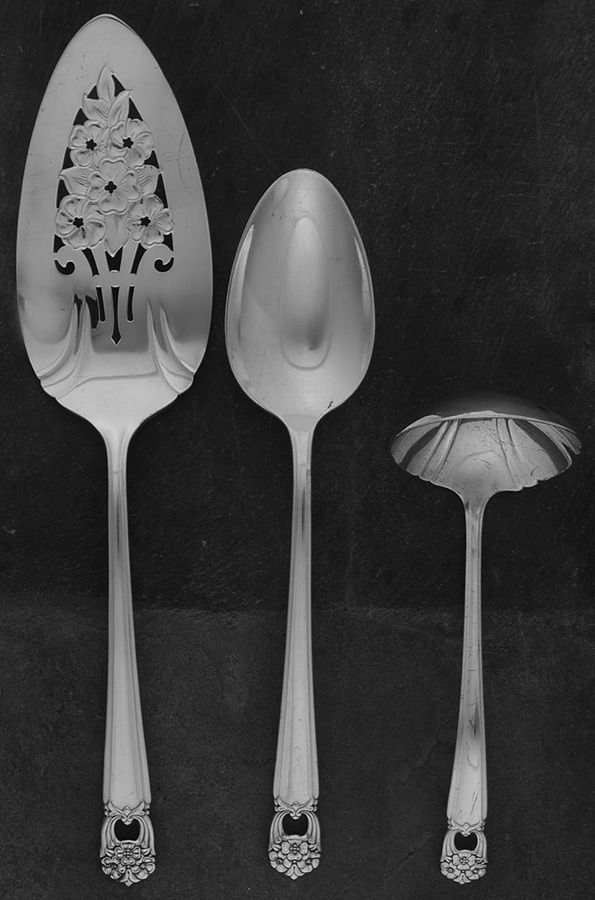 Eternally Yours (Silverplate, 1941) 3 Piece Completer Set by International Silver-1