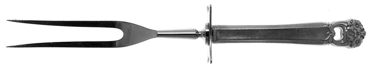 Eternally Yours (Silverplate, 1941) Large Stainless-Prong Roast Carving Fork by International Silver-1