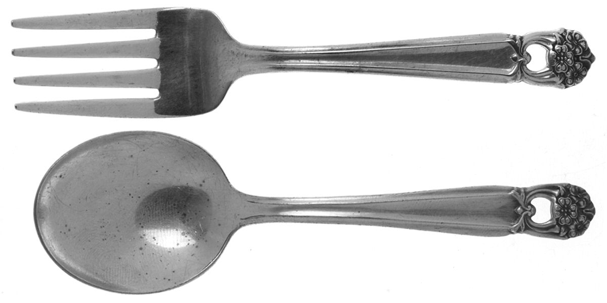 Eternally Yours (Silverplate, 1941) 2 Pc Baby Set (BF, BS) by International Silver-1