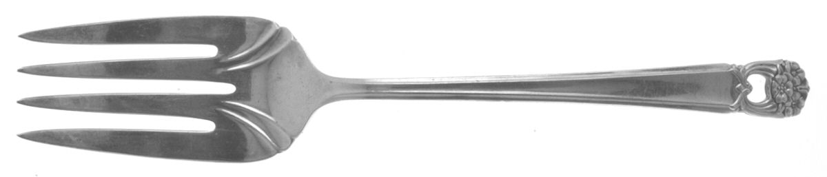 Eternally Yours (Silverplate, 1941) Medium Solid Cold Meat Serving Fork by International Silver-1