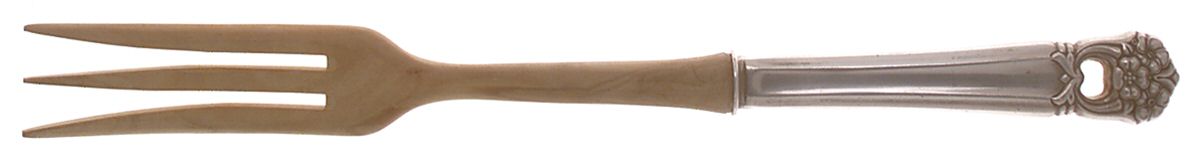 Eternally Yours (Silverplate, 1941) Salad Serving Fork with Wooden Prongs by International Silver-1