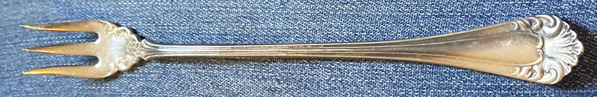 Eucla (Silverplate, 1900) Cocktail/Seafood Fork by International Silver-1