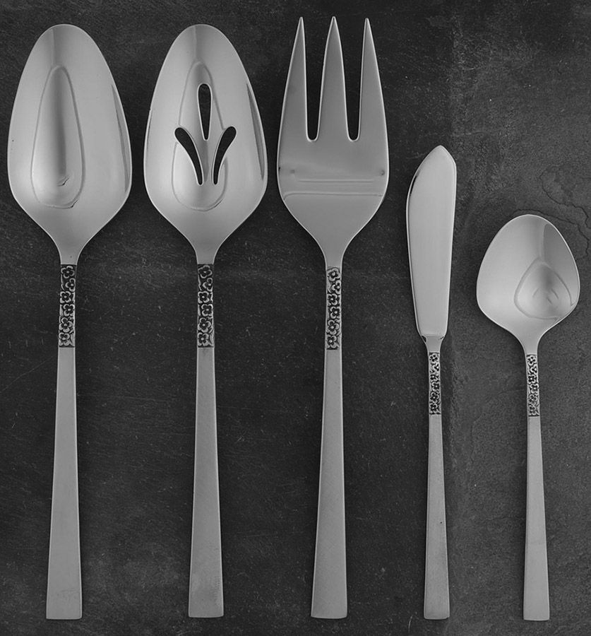 Evangeline (Stainless, Burnished) 5 Piece Hostess Set by International Silver-1