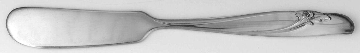 Exquisite (1957-Silverplate) Flat Handle Butter Spreader by International Silver-1