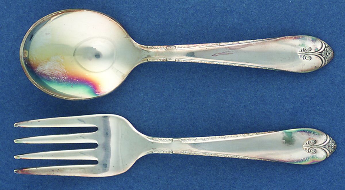 Exquisite (Silverplate, 1940) 2 Pc Baby Set (BF, BS) by International Silver-1