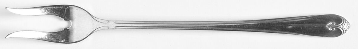 Exquisite (Silverplate, 1940) Short Handle Pickle/Olive Fork by International Silver-1