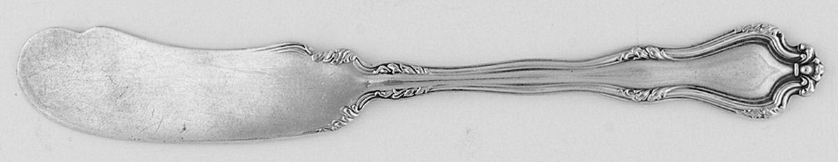 Faneuil (Silverplate, 1908) Flat Handle Butter Spreader by International Silver-1