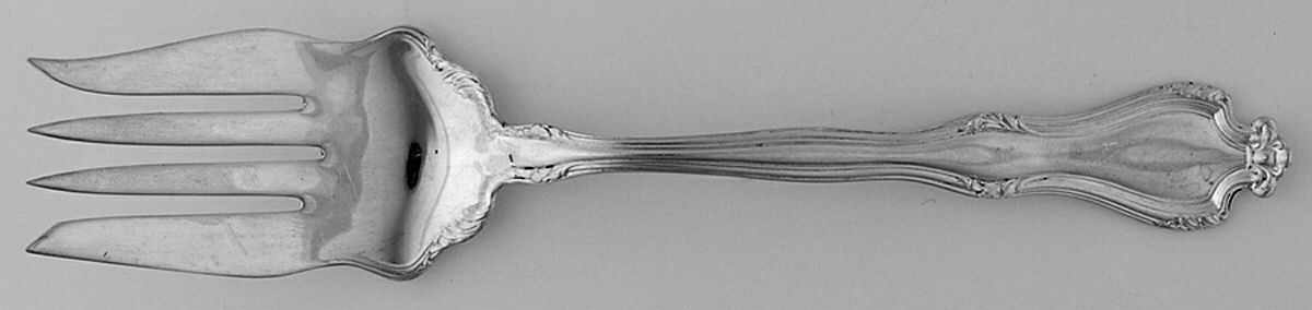 Faneuil (Silverplate, 1908) Medium Solid Cold Meat Serving Fork by International Silver-1