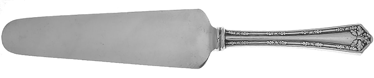 Fair Oak (Silverplate, 1913) Cake Knife with Silverplate Blade by International Silver-1