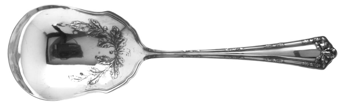 Fair Oak (Silverplate, 1913) Solid Smooth Casserole Spoon by International Silver-1