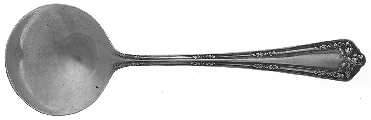 Fair Oak (Silverplate, 1913) Round Bowl Soup Spoon (Bouillon) by International Silver-1
