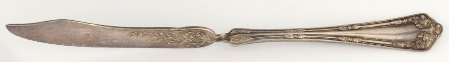 Fair Oak (Silverplate, 1913) Flat Twisted Handle Master Butter Knife by International Silver-1