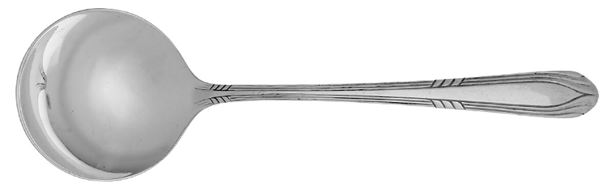 Fascination (Silverplate, 1936) Round Bowl Soup Spoon (Bouillon) by International Silver-1
