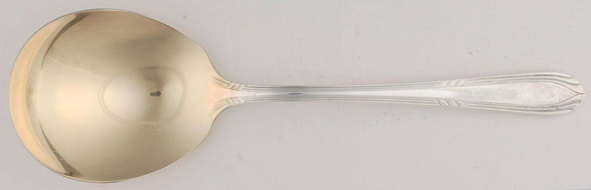 Fascination (Silverplate, 1936) Solid Smooth Casserole Spoon by International Silver-1