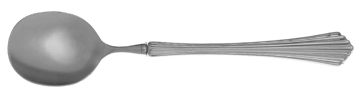 Fascination (Stainless, Lyon) Round Bowl Soup Spoon (Cream Soup) HC by International Silver-1