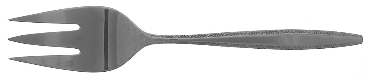 Fascination (Stainless, Decorator) Medium Solid Cold Meat Serving Fork by International Silver-1