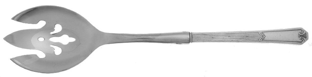 Fidelis (Silverplate, 1933) Salad Serving Fork with Stainless Prongs HC by International Silver-1