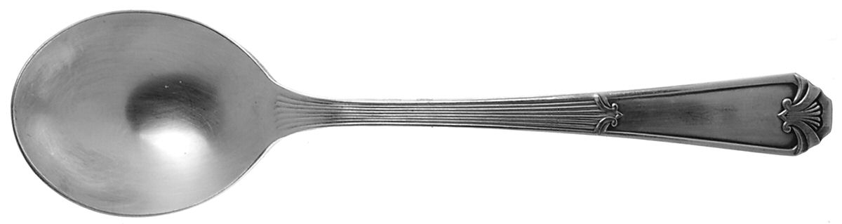 Fidelis (Silverplate, 1933) Round Bowl Soup Spoon (Gumbo) by International Silver-1
