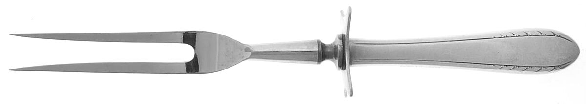 First Lady (Silverplate, 1933) Large Stainless-Prong Roast Carving Fork by International Silver-1