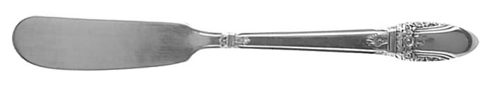 First Love (Silverplate, 1937) Flat Handle Butter Spreader by International Silver-1