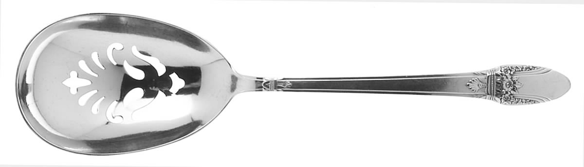 First Love (Silverplate, 1937) Solid Pierced Casserole Spoon by International Silver-1