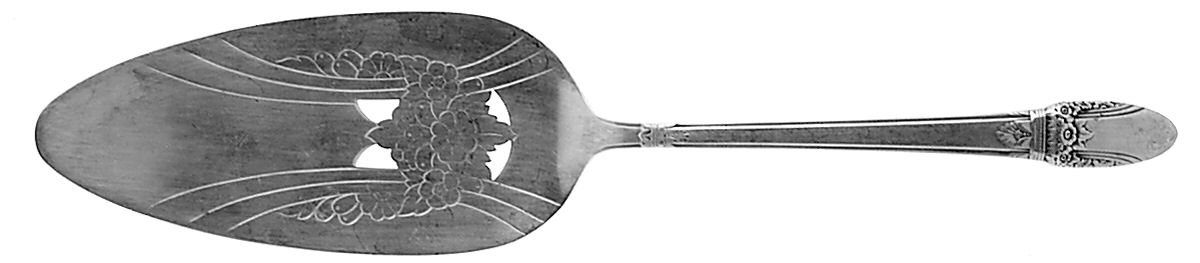 First Love (Silverplate, 1937) Server-Pie/Solid-Pierced by International Silver-1