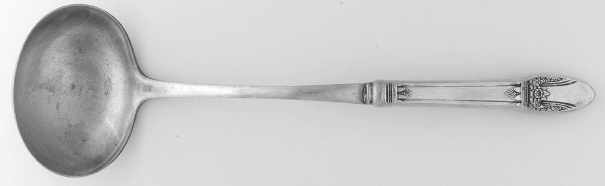 First Love (Silverplate, 1937) Hollow Handle Soup Ladle with Solid Bowl by International Silver-1
