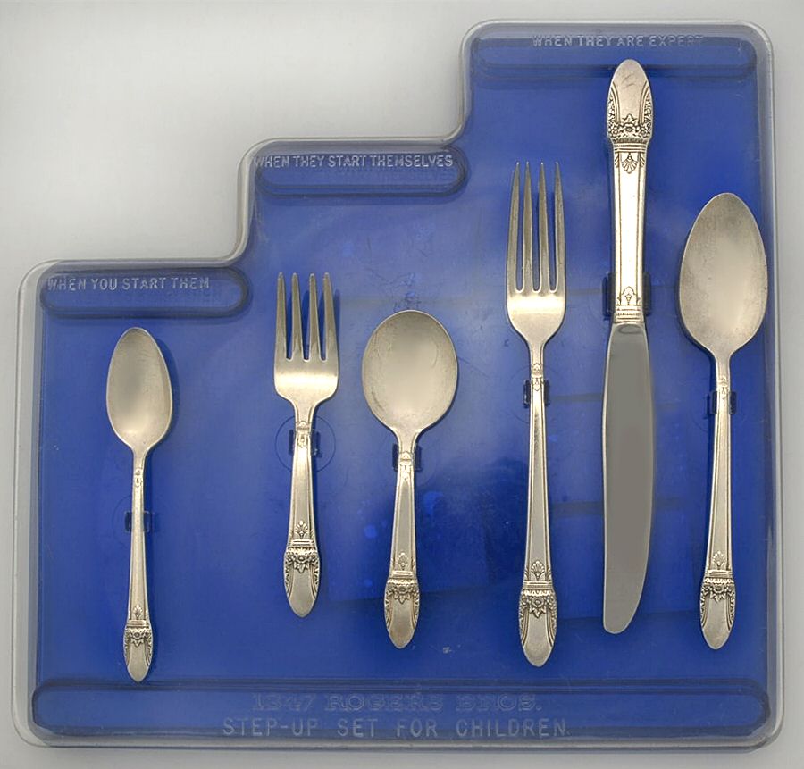 First Love (Silverplate, 1937) (6 Piece) Step Up Set for Boys by International Silver-1