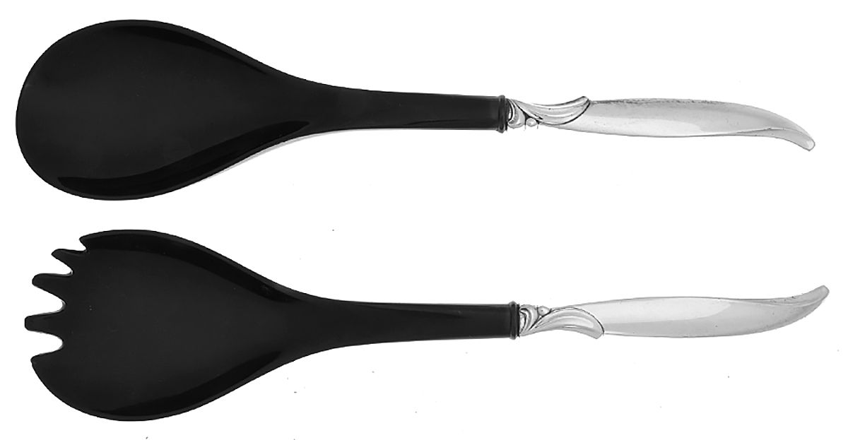 Flair (Silverplate, 1956) Plastic Bowl 2-Piece Salad Set by International Silver-1