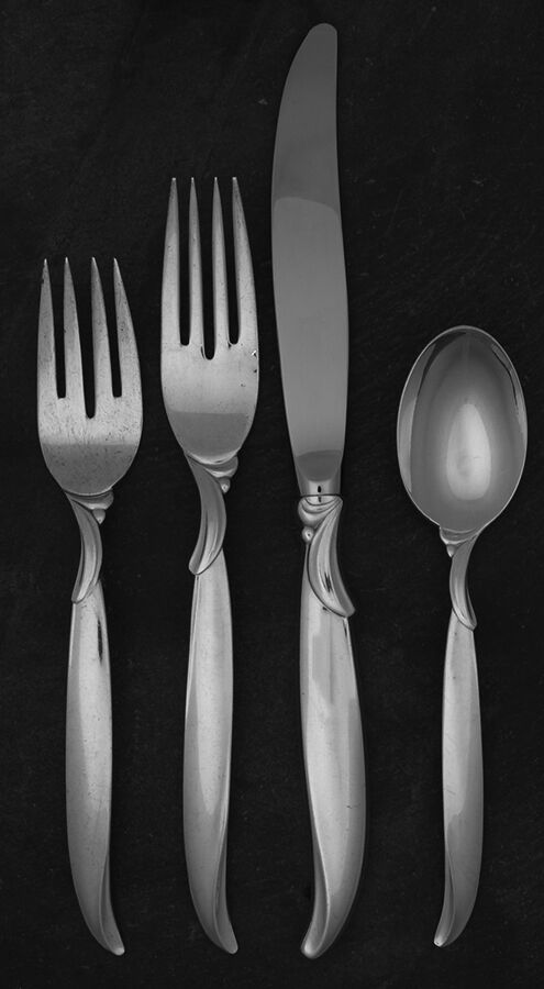 Flair (Silverplate, 1956) 4 Piece Place Setting by International Silver-1