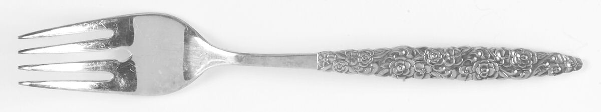Floral Bouquet-Silver Bouquet (Silverplate) Individual Salad Fork by International Silver-1