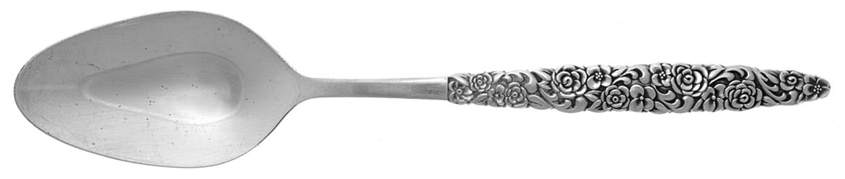 Floral Bouquet-Silver Bouquet (Silverplate) Place/Oval Soup Spoon by International Silver-1