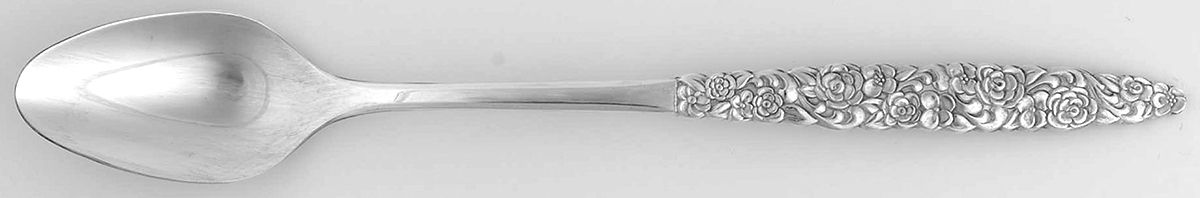 Floral Bouquet-Silver Bouquet (Silverplate) Iced Tea Spoon by International Silver-1