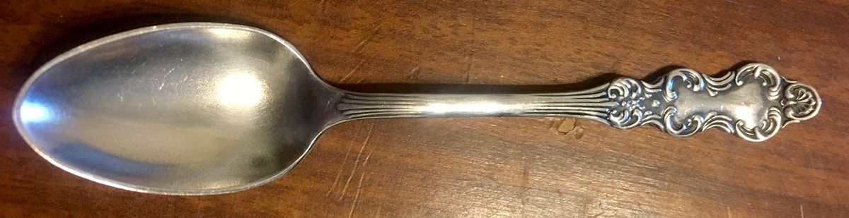 Flemish (Silverplate, 1894) Demitasse Spoon by International Silver-1