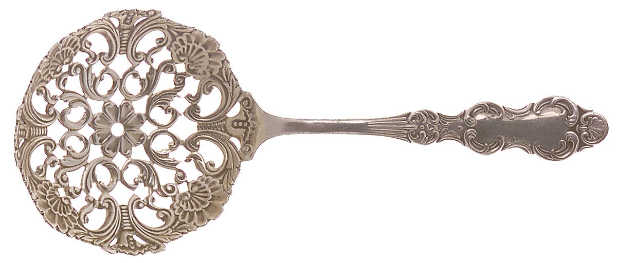 Flemish (Silverplate, 1894) Solid Bon Bon Spoon by International Silver-1