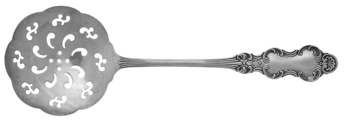 Flemish (Silverplate, 1894) Tomato Server, Solid Piece by International Silver-1