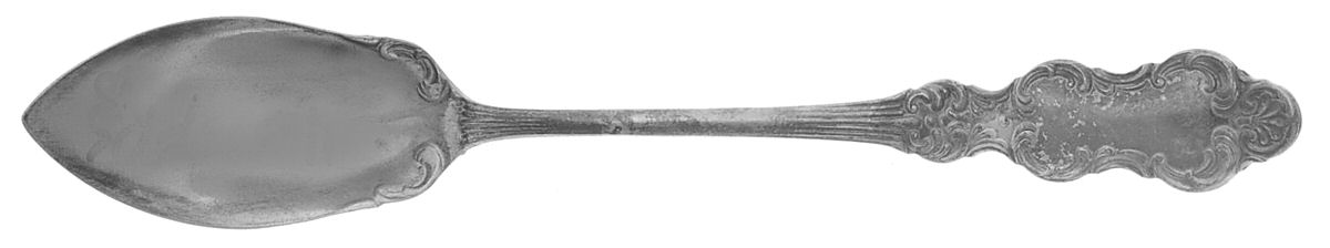 Flemish (Silverplate, 1894) Fruit/Orange Spoon by International Silver-1