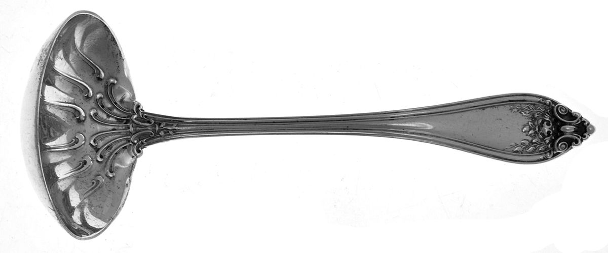 Florence (Sterling, 1903) Solid Piece Cream Ladle by International Silver-1