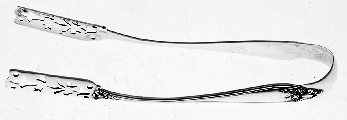 Florence (Sterling, 1903) Solid Individual Asparagus Tongs by International Silver-1