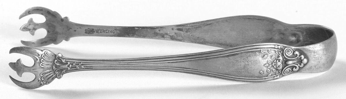Florence (Sterling, 1903) Small Sugar Tongs by International Silver-1
