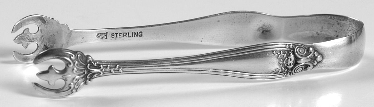 Florence (Sterling, 1903) Bon Bon Tongs by International Silver-1