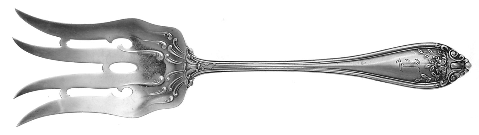 Florence (Sterling, 1903) Solid Salad Serving Fork by International Silver-1