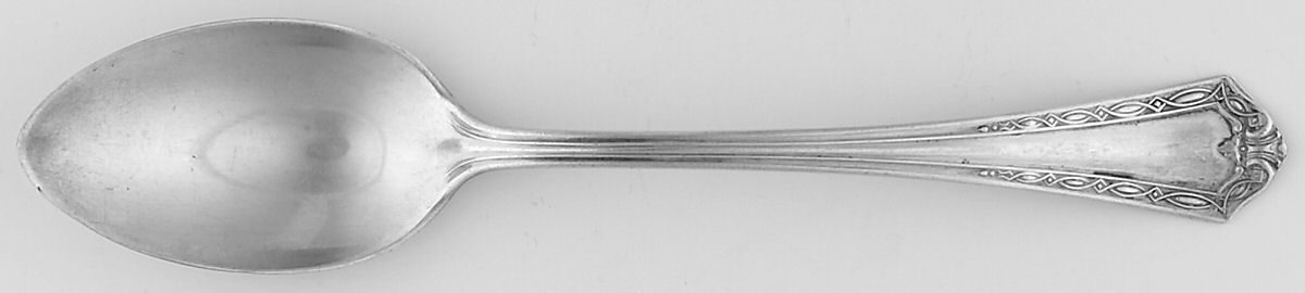 Florentine (Sterling, 1912, Pierced Bowl Short Handle Olive Spoon by International Silver-1