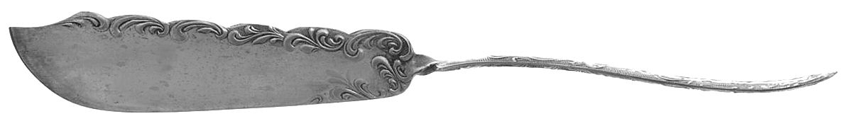 Florence (Silverplate) Flat Twisted Handle Master Butter Knife by International Silver-1
