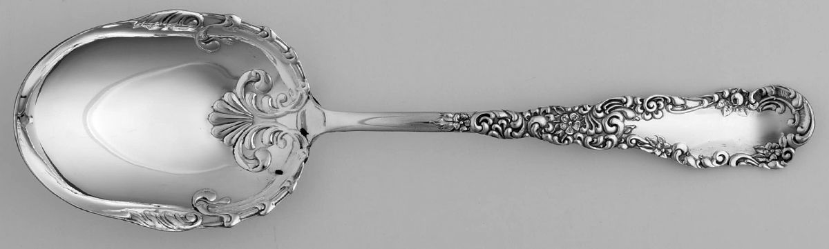 Florida (Silverplate, 1894) Solid Smooth Casserole Spoon by International Silver-1