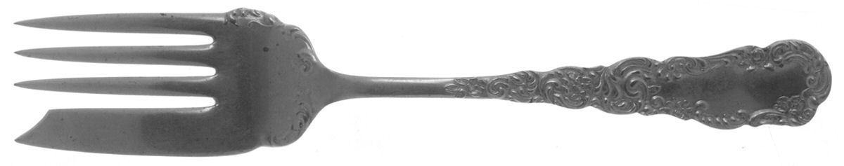 Florida (Silverplate, 1894) Small Solid Cold Meat Serving Fork by International Silver-1